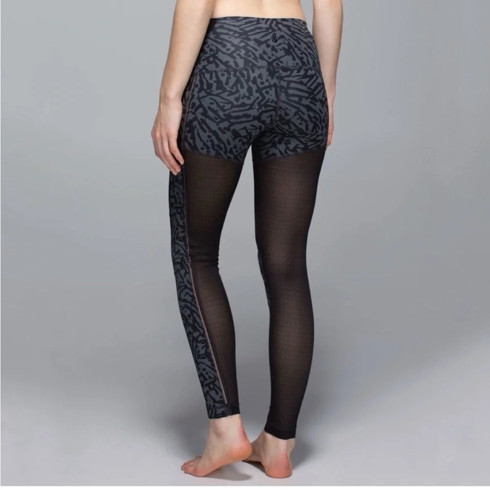 Lululemon Hot To Street Pant Biggie Brushed Animal Coal Black - Picture 3 of 11